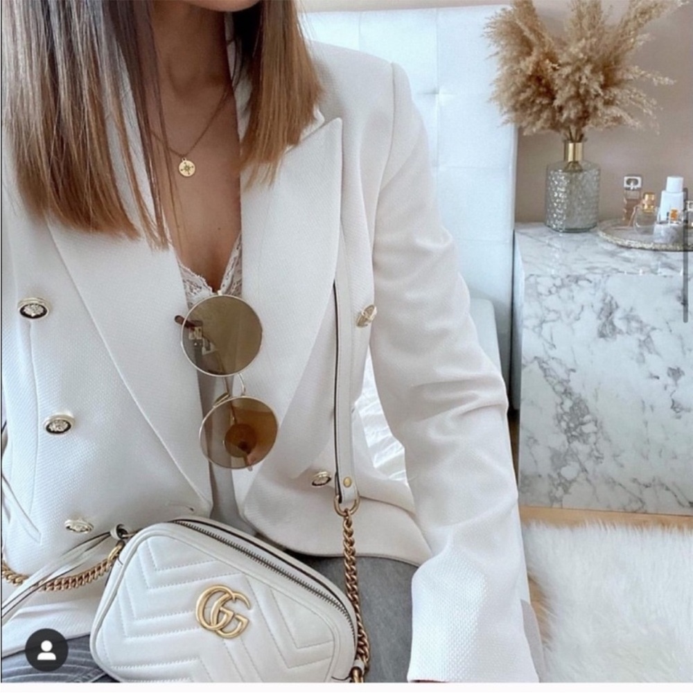 ZARA Double Breasted Balmain Style Blazer